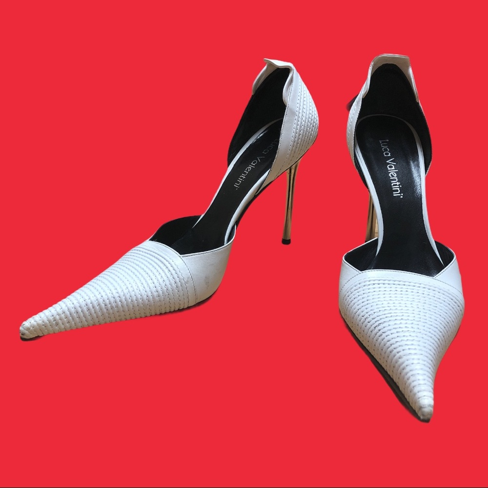 Luca Valentini White Heels